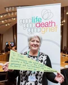 Helen Welsh at the Scottish Parliament