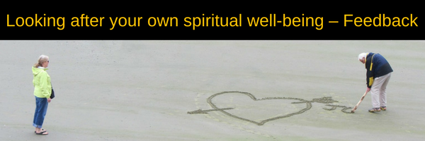 Looking after your own spiritual well-being – Feedback